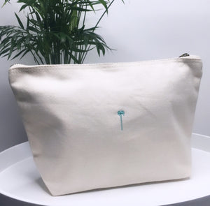 'Sun, Sea & Coconut Bee' Organic Cotton Wash Bag